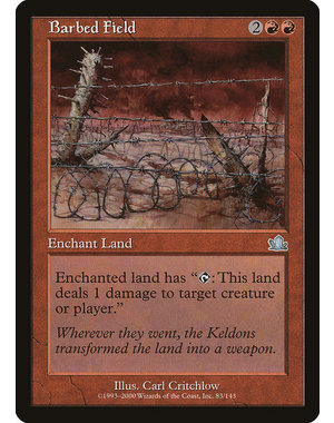 Magic: The Gathering Barbed Field (083) Lightly Played