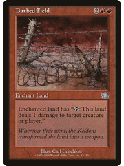 Magic: The Gathering Barbed Field (083) Moderately Played