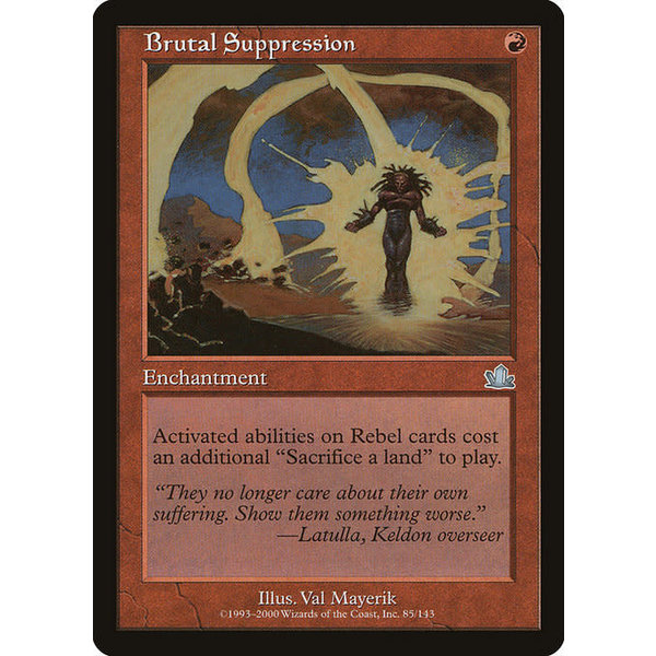Magic: The Gathering Brutal Suppression (085) Heavily Played