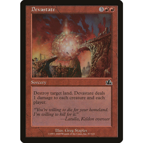 Magic: The Gathering Devastate (087) Lightly Played
