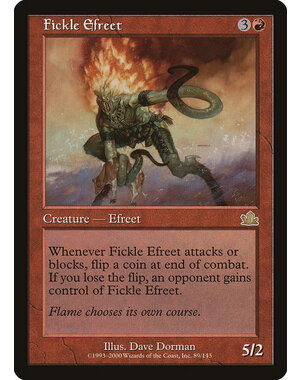 Magic: The Gathering Fickle Efreet (089) Lightly Played
