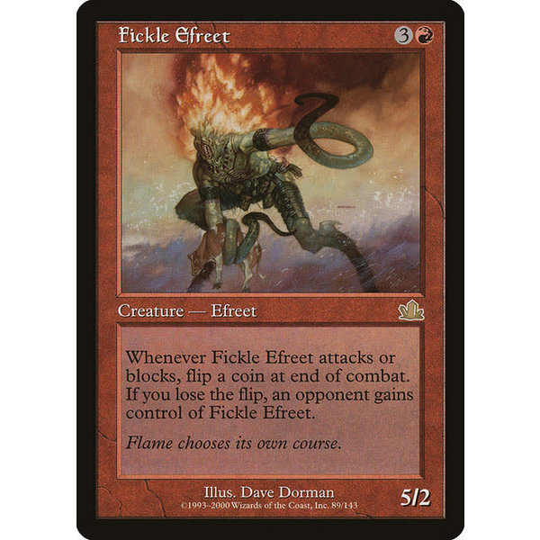 Magic: The Gathering Fickle Efreet (089) Lightly Played