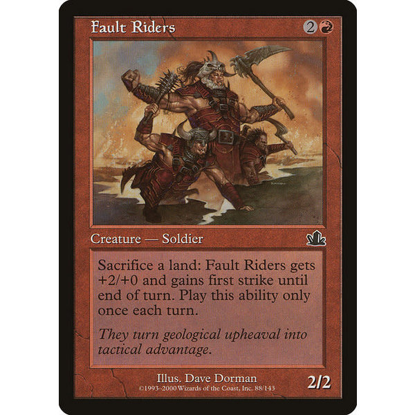 Magic: The Gathering Fault Riders (088) Heavily Played