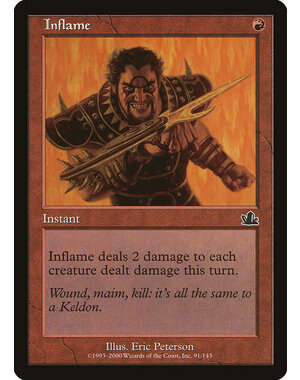 Magic: The Gathering Inflame (091) Moderately Played