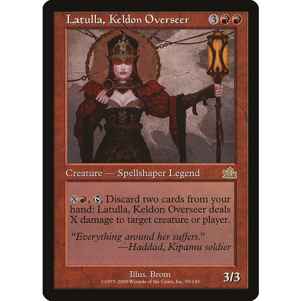 Magic: The Gathering Latulla, Keldon Overseer (095) Heavily Played