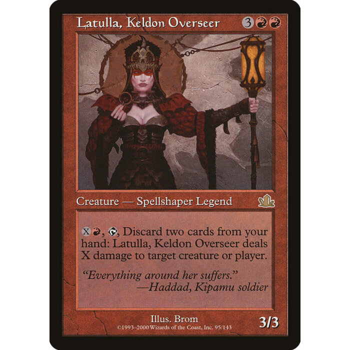 Magic: The Gathering Latulla, Keldon Overseer (095) Heavily Played