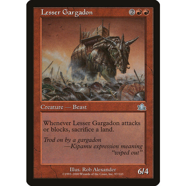 Magic: The Gathering Lesser Gargadon (097) Moderately Played