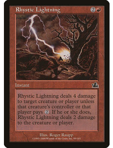 Magic: The Gathering Rhystic Lightning (099) Heavily Played