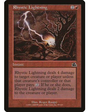 Magic: The Gathering Rhystic Lightning (099) Heavily Played