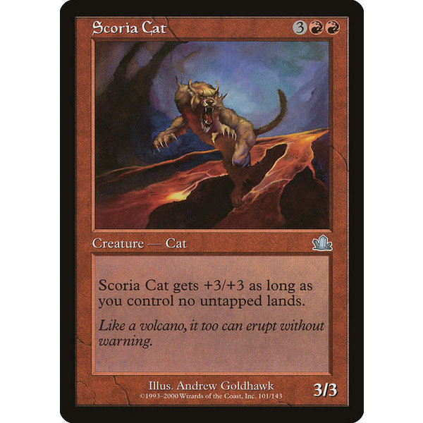 Magic: The Gathering Scoria Cat (101) Heavily Played