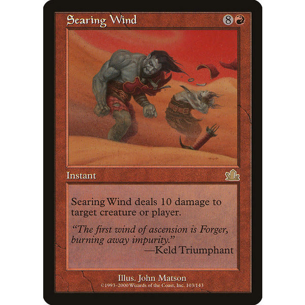 Magic: The Gathering Searing Wind (103) Lightly Played
