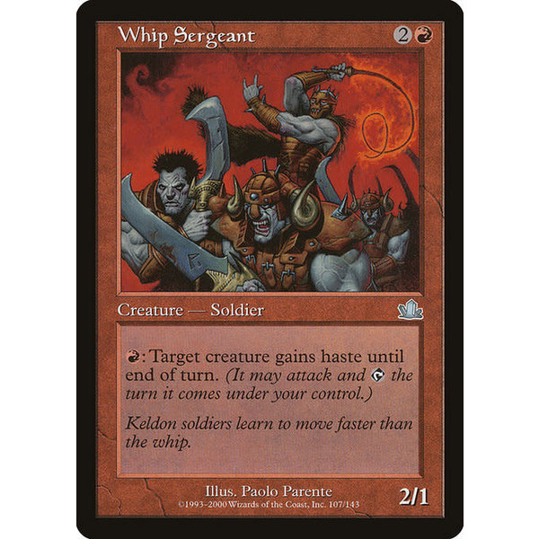 Magic: The Gathering Whip Sergeant (107) Heavily Played
