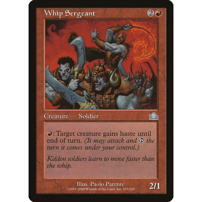 Magic: The Gathering Whip Sergeant (107) Moderately Played