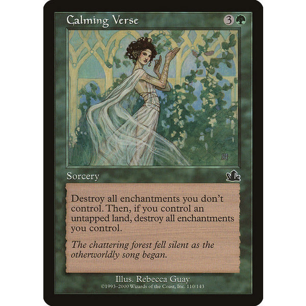 Magic: The Gathering Calming Verse (110) Lightly Played