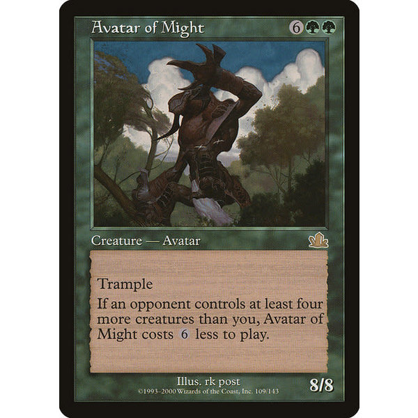 Magic: The Gathering Avatar of Might (109) Heavily Played