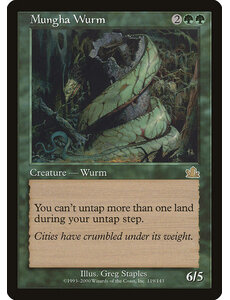 Magic: The Gathering Mungha Wurm (119) Moderately Played