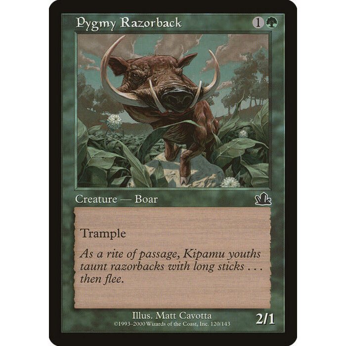 Magic: The Gathering Pygmy Razorback (120) Moderately Played