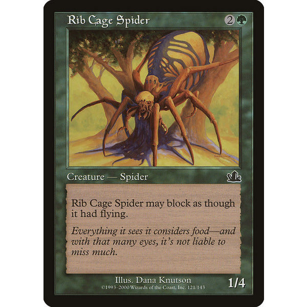 Magic: The Gathering Rib Cage Spider (121) Moderately Played