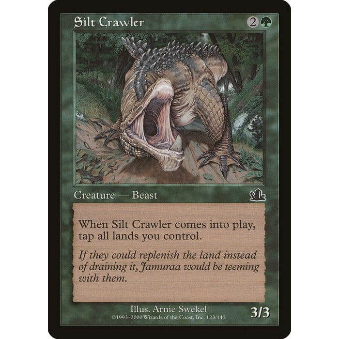 Magic: The Gathering Silt Crawler (123) Moderately Played