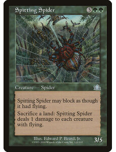 Magic: The Gathering Spitting Spider (125) Moderately Played