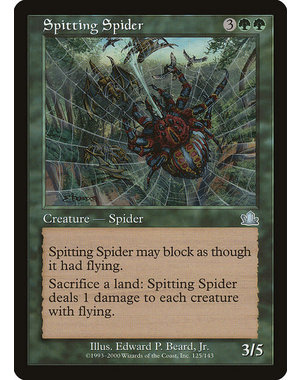 Magic: The Gathering Spitting Spider (125) Moderately Played