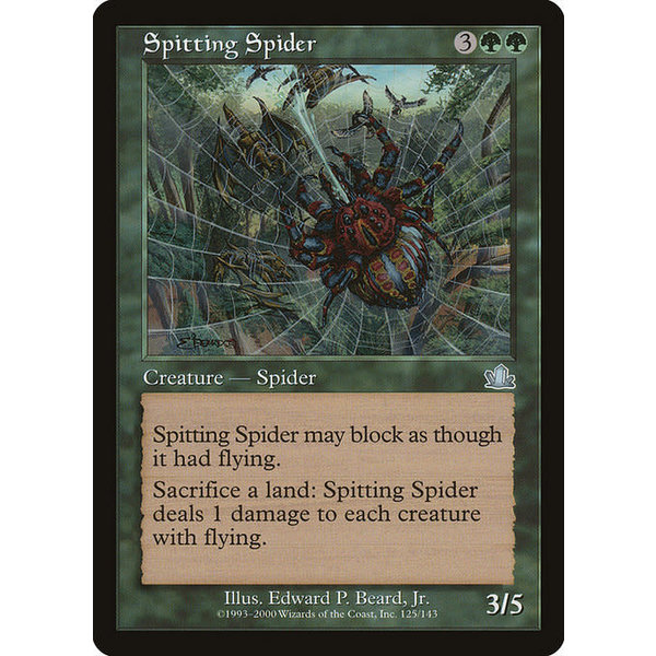 Magic: The Gathering Spitting Spider (125) Lightly Played