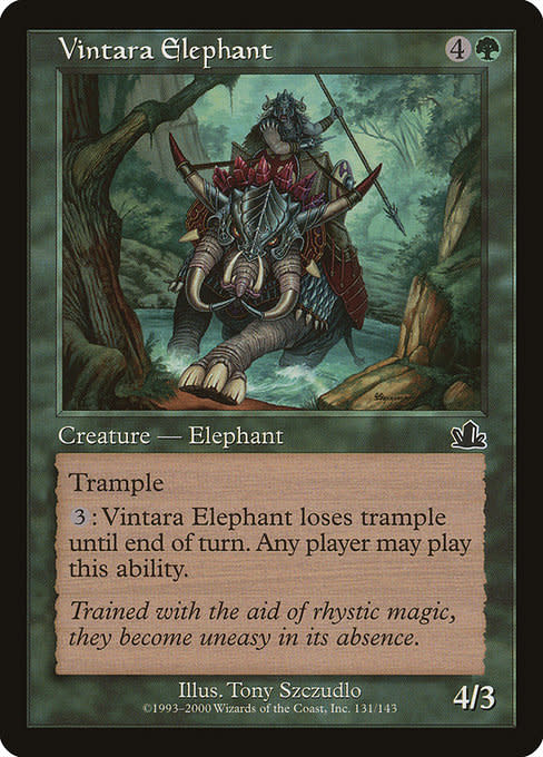 Magic: The Gathering Vintara Elephant (131) Lightly Played