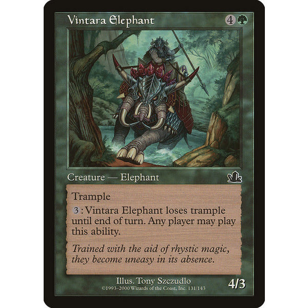 Magic: The Gathering Vintara Elephant (131) Moderately Played