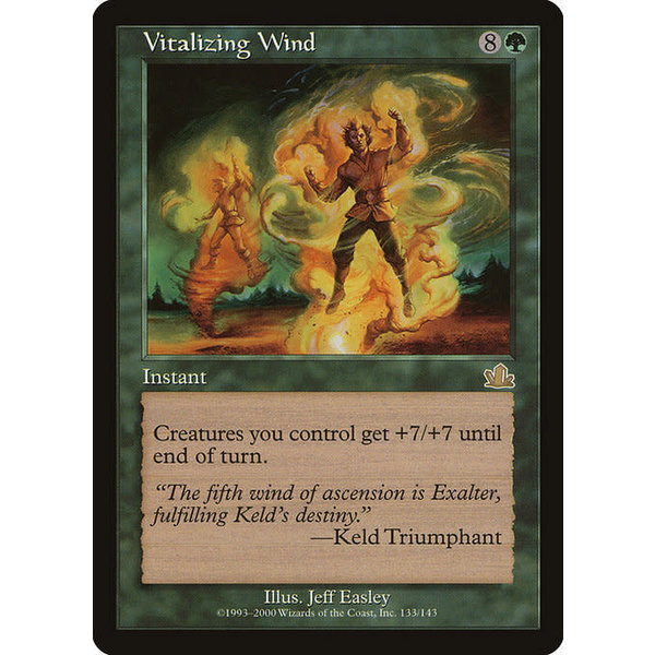 Magic: The Gathering Vitalizing Wind (133) Moderately Played