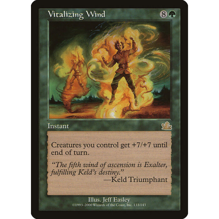 Magic: The Gathering Vitalizing Wind (133) Moderately Played
