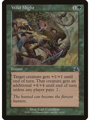 Magic: The Gathering Wild Might (134) Heavily Played