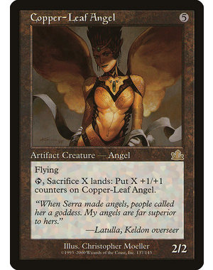 Magic: The Gathering Copper-Leaf Angel (137) Moderately Played