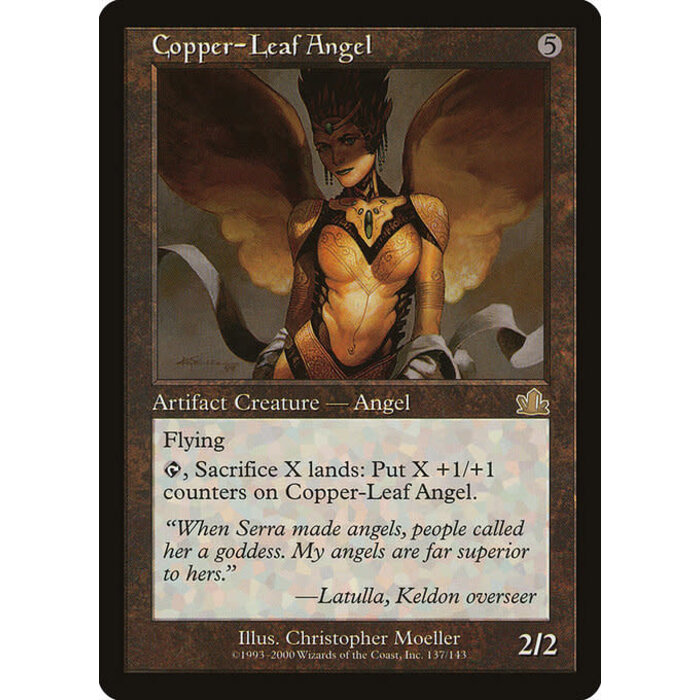 Magic: The Gathering Copper-Leaf Angel (137) Moderately Played