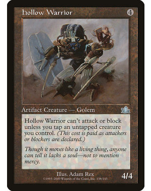 Magic: The Gathering Hollow Warrior (138) Lightly Played