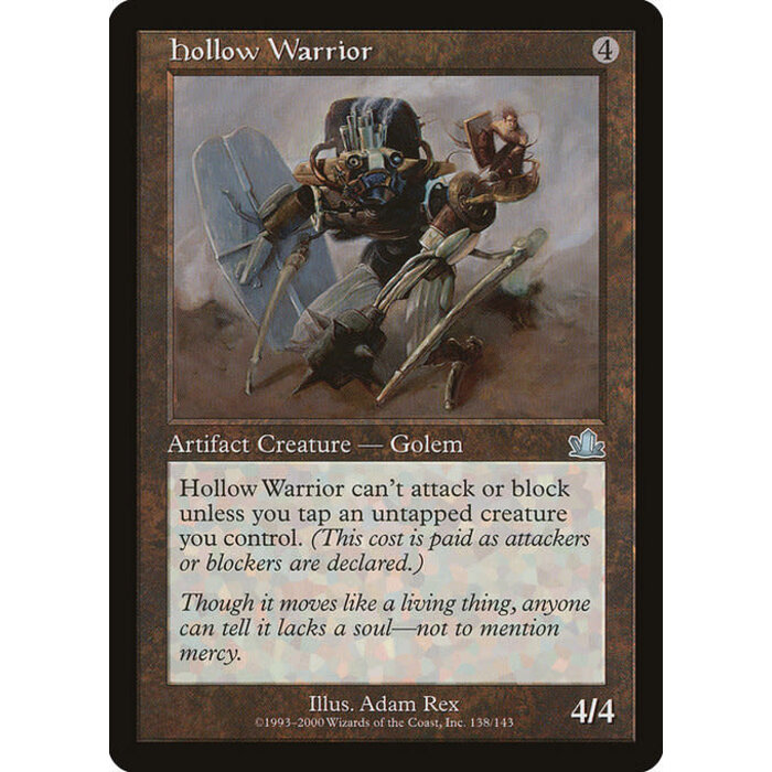 Magic: The Gathering Hollow Warrior (138) Moderately Played