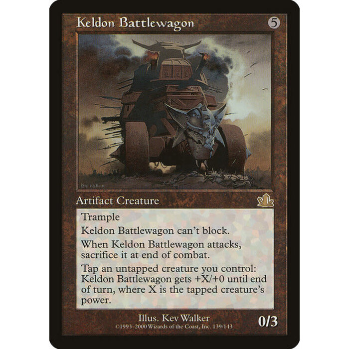 Magic: The Gathering Keldon Battlewagon (139) Lightly Played