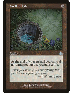 Magic: The Gathering Well of Life (141) Moderately Played