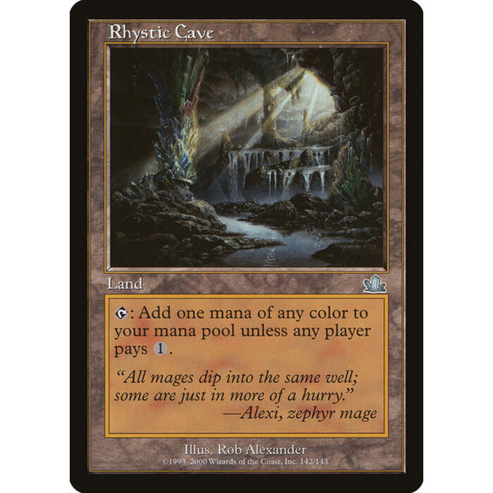 Magic: The Gathering Rhystic Cave (142) Lightly Played