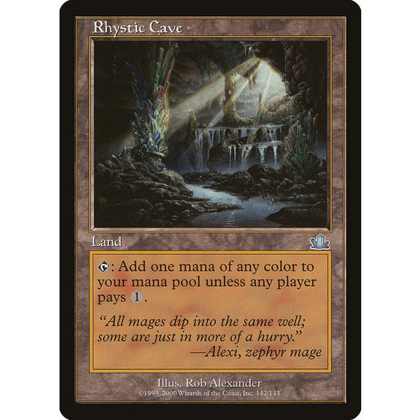 Magic: The Gathering Rhystic Cave (142) Moderately Played