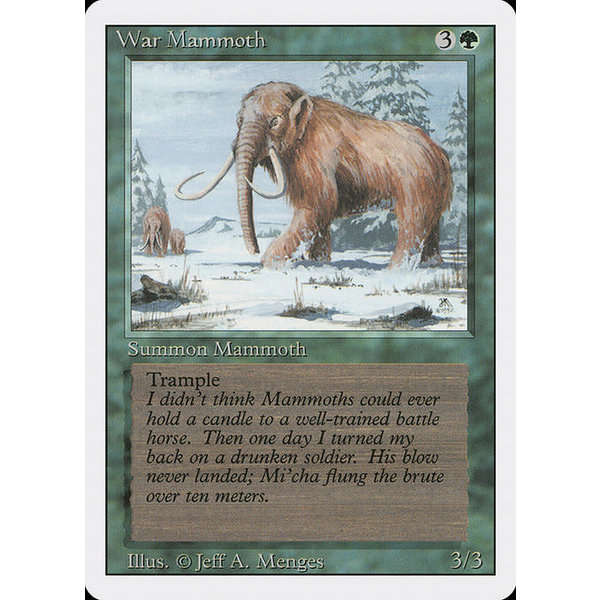 Magic: The Gathering War Mammoth (228) Lightly Played