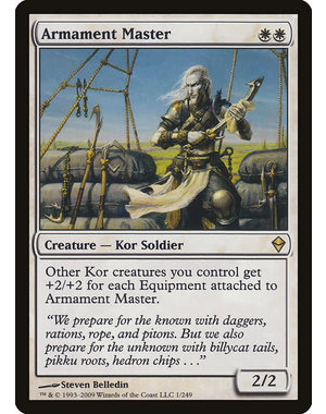 Magic: The Gathering Armament Master (001) Moderately Played
