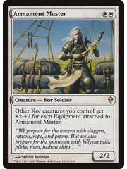 Magic: The Gathering Armament Master (001) Moderately Played Foil