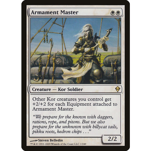 Magic: The Gathering Armament Master (001) Moderately Played Foil