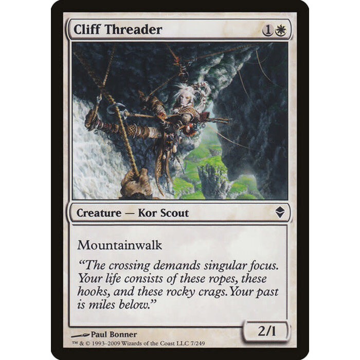 Magic: The Gathering Cliff Threader (007) Moderately Played
