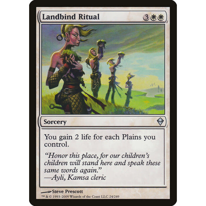 Magic: The Gathering Landbind Ritual (024) Moderately Played