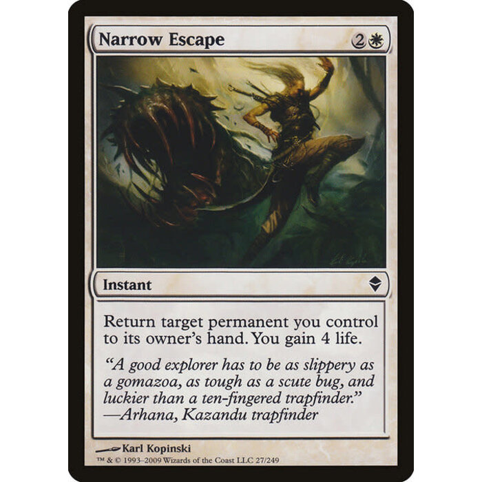 Magic: The Gathering Narrow Escape (027) Lightly Played