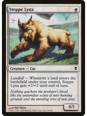 Magic: The Gathering Steppe Lynx (036) Lightly Played