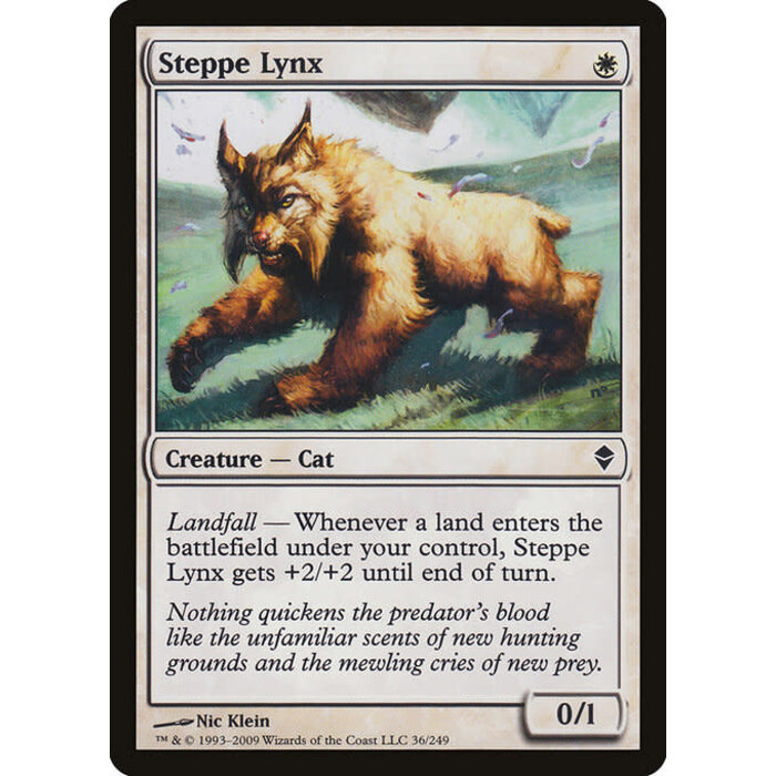Magic: The Gathering Steppe Lynx (036) Lightly Played