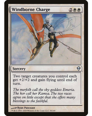 Magic: The Gathering Windborne Charge (038) Moderately Played Foil