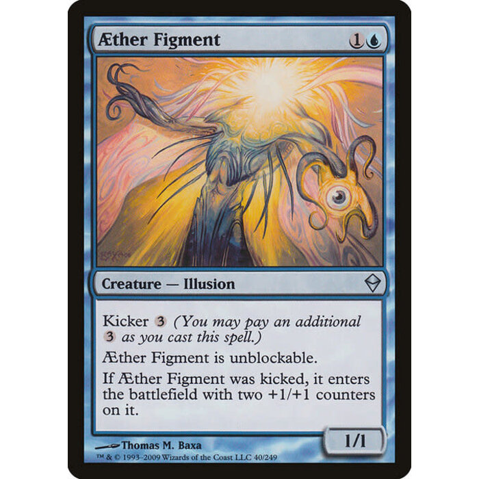 Magic: The Gathering Aether Figment (040) Moderately Played